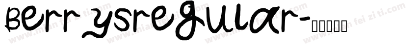 Berrysregular字体转换