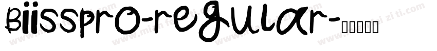 Biisspro-regular字体转换