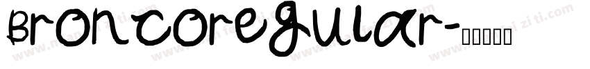 Broncoregular字体转换