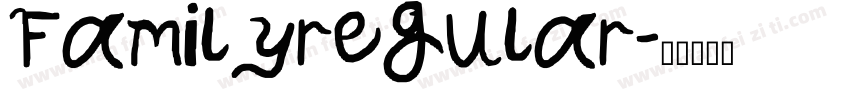 Familyregular字体转换