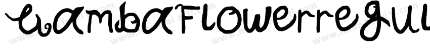 GambaFlowerregular字体转换