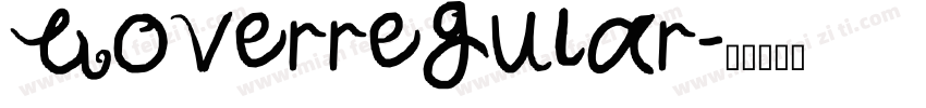 Goverregular字体转换