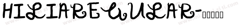 HILIAREGULAR字体转换