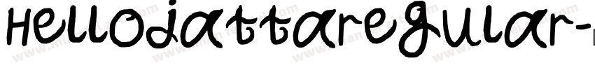 Hellojattaregular字体转换