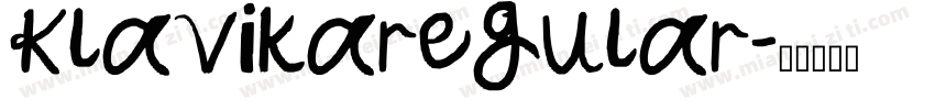 Klavikaregular字体转换