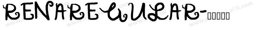 RENAREGULAR字体转换