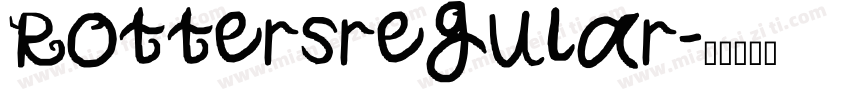 Rottersregular字体转换