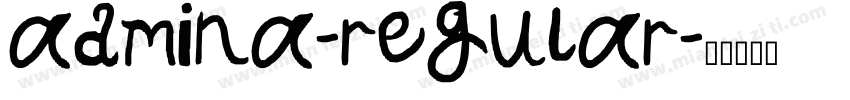 admina-regular字体转换