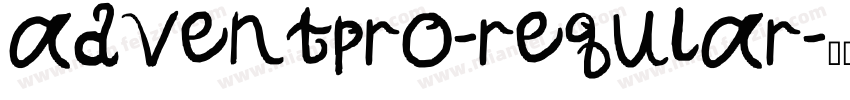 adventpro-reqular字体转换