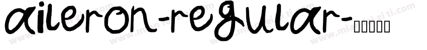aileron-regular字体转换