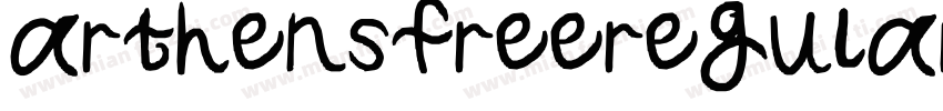 arthensfreeregular字体转换
