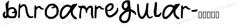 bnroamregular字体转换