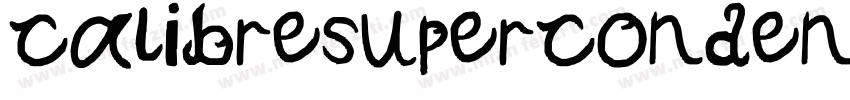calibresupercondensrdregular字体转换