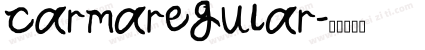 carmaregular字体转换