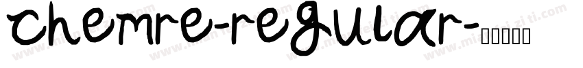 chemre-regular字体转换