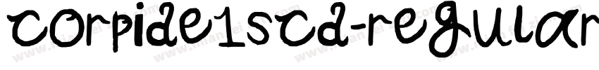 corpide1scd-regular字体转换