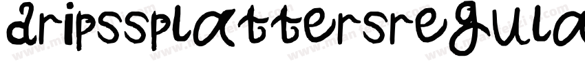 dripssplattersregular字体转换