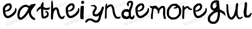 eatheiyndemoregular字体转换