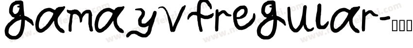 gamayvfregular字体转换