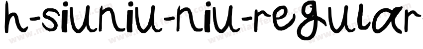 h-siuniu-niu-regular字体转换