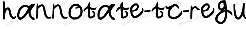 hannotate-tc-regular字体转换