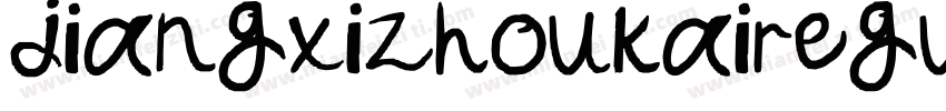 jiangxizhoukairegular字体转换