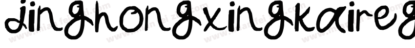 jinghongxingkairegular字体转换