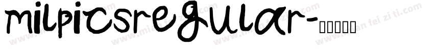 milpicsregular字体转换