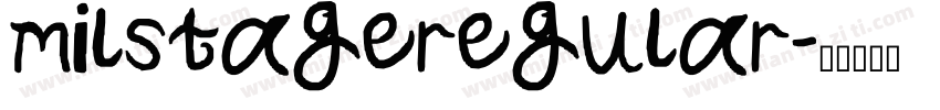 milstageregular字体转换