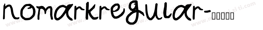 nomarkregular字体转换