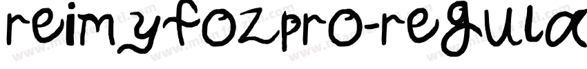 reimyfozpro-regular字体转换