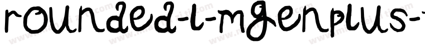 rounded-l-mgenplus-1p-regular字体转换