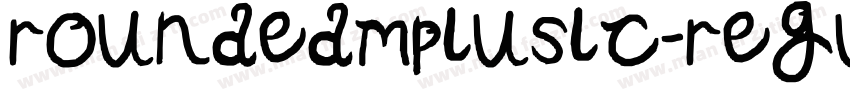 roundedmpluslc-regular字体转换