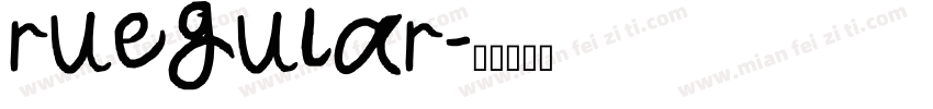ruegular字体转换