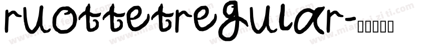 ruottetregular字体转换