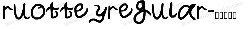 ruotteyregular字体转换