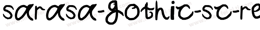 sarasa-gothic-sc-regular字体转换