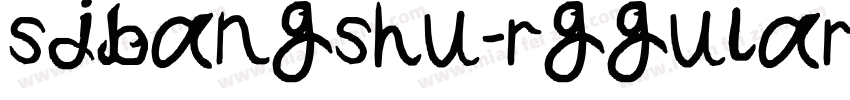 sjbangshu-rggular字体转换