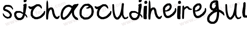 sjchaocujiheiregular字体转换