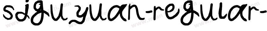 sjguyuan-regular字体转换