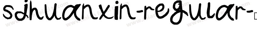 sjhuanxin-regular字体转换