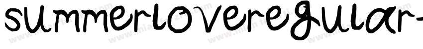 summerloveregular字体转换