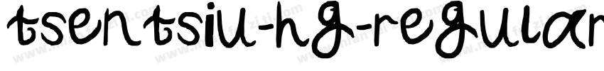 tsentsiu-hg-regular字体转换