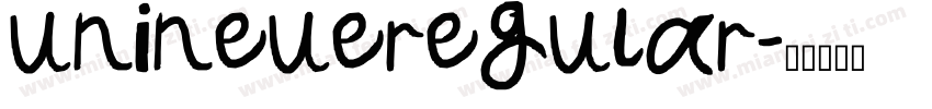 unineueregular字体转换