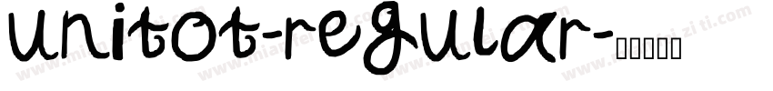 unitot-regular字体转换