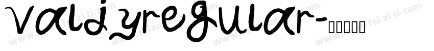 valjyregular字体转换