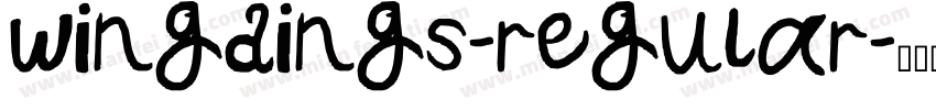 wingdings-regular字体转换