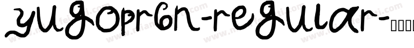yugopr6n-regular字体转换