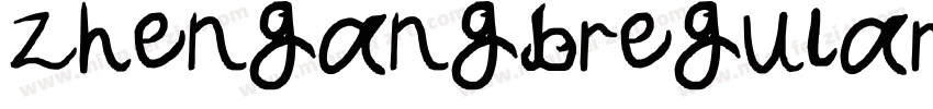 zhengangbregular字体转换