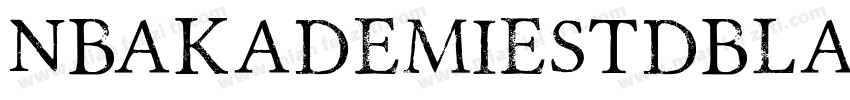 NBAkademieStdBlack字体转换